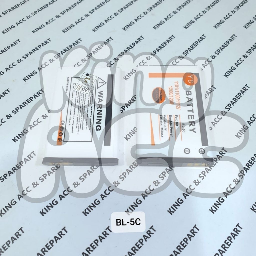 Y8 BL5C BATTERY NOKIA BL-5C N105 / 105 / 105 2017 / 150 / 1202 / 1208 / 1600 / 1650 / 2330 / 2700 / 