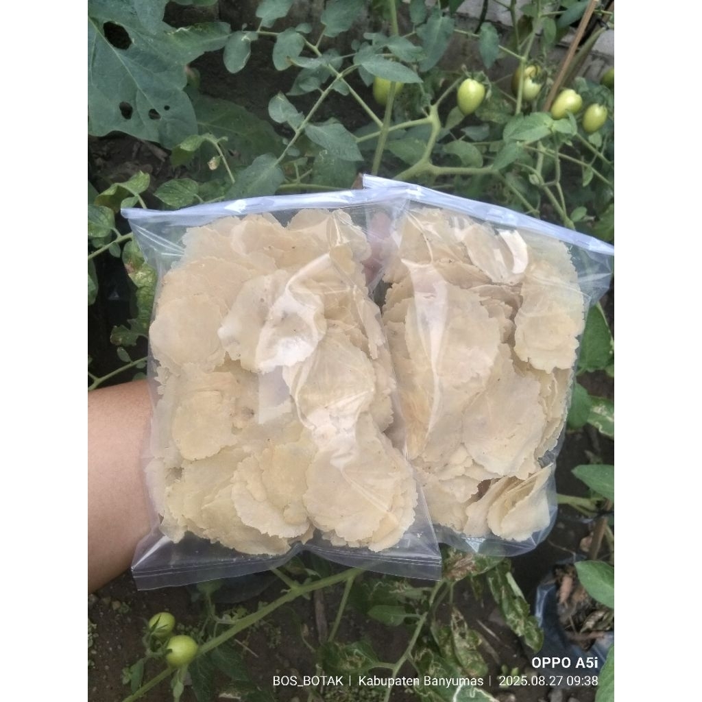 

Emping mlinjo mentah enak tipis khas banyumas