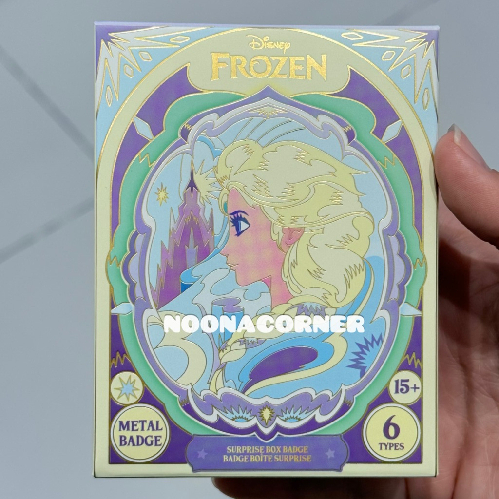 Miniso x Disney ‼️ Blind Box Metal Badge / Bros Pin Princess Frozen Window Decoration Series (1 pcs 