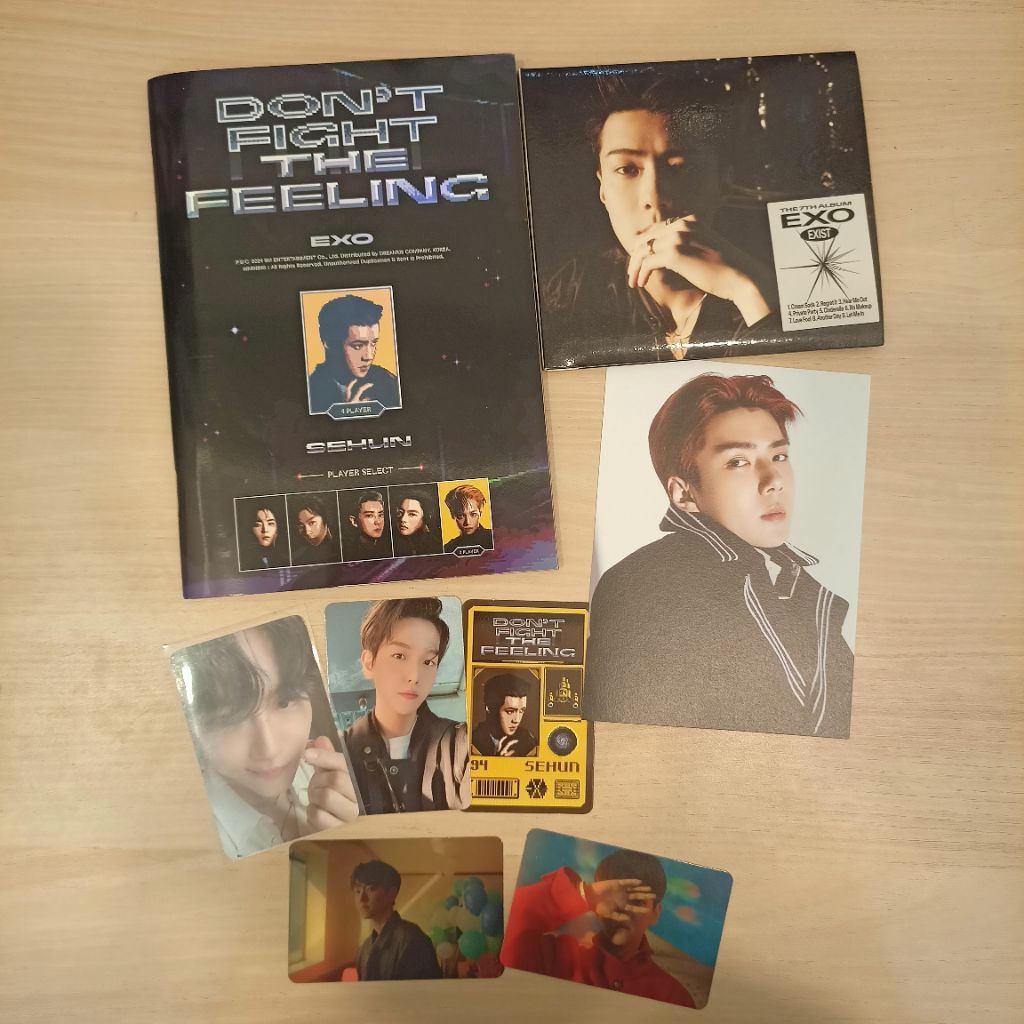 Exodus, dftf, exist sehun album fullset unsealed bundling