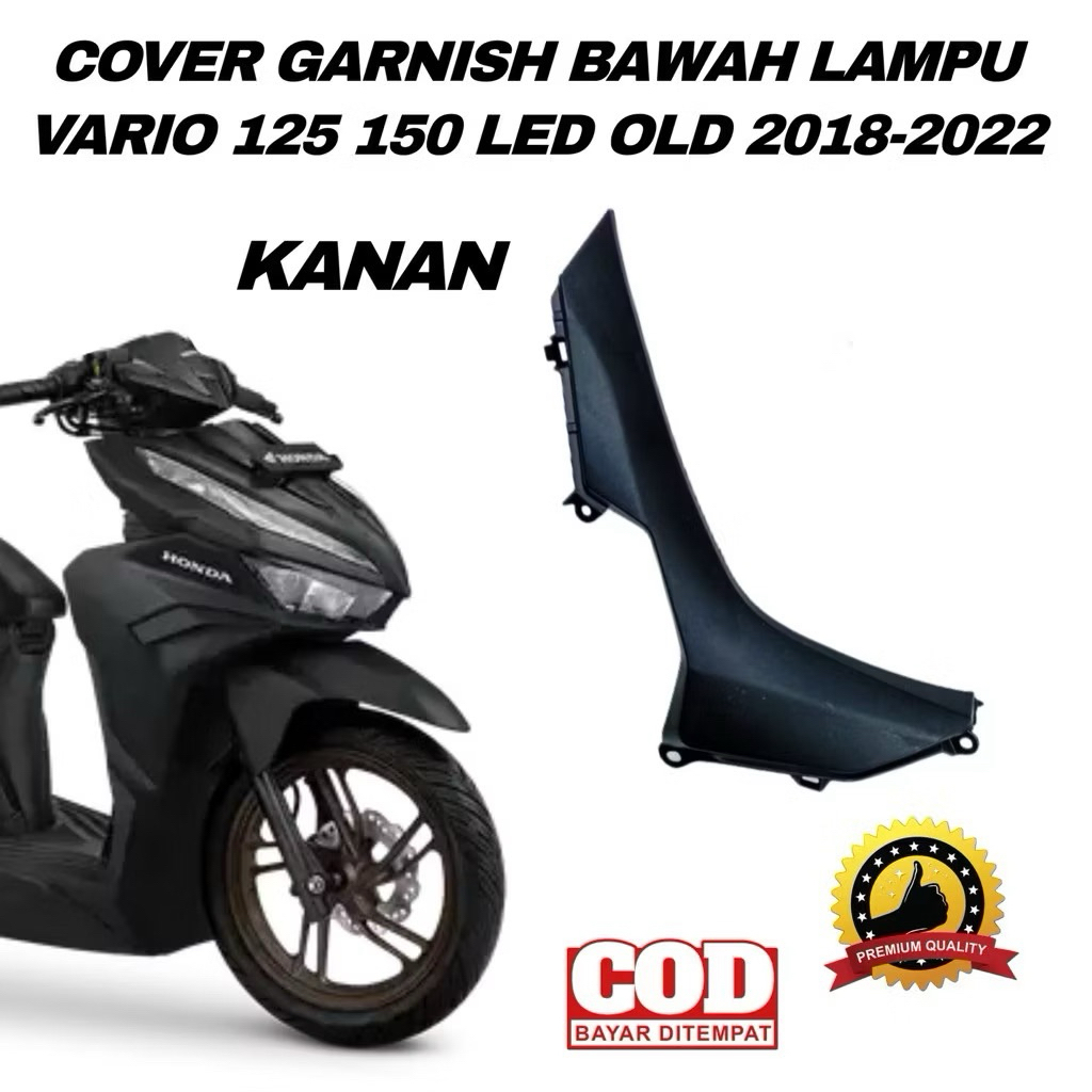 SALE Garnish Garnis Right Kanan Vario 125 150 Led K59J K60R 2018-2020 Cover Garnish R Kanan Vario K5