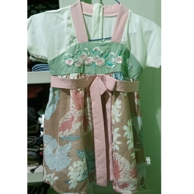 preloved dress anak perempuan modern hanbok