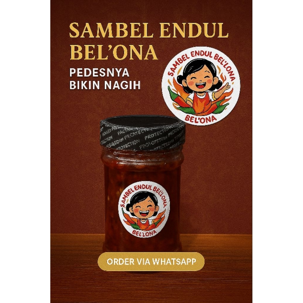 

Sambal Endul Bel'lona Kitchen lezat Sambal Merah - Fresh Homemade Halal