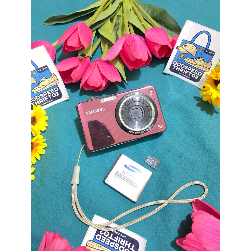 Camera Digital Samsung PL150 Dual Screen for selfie Purple series 12.2 MegaPixels 5x Optical Zoom