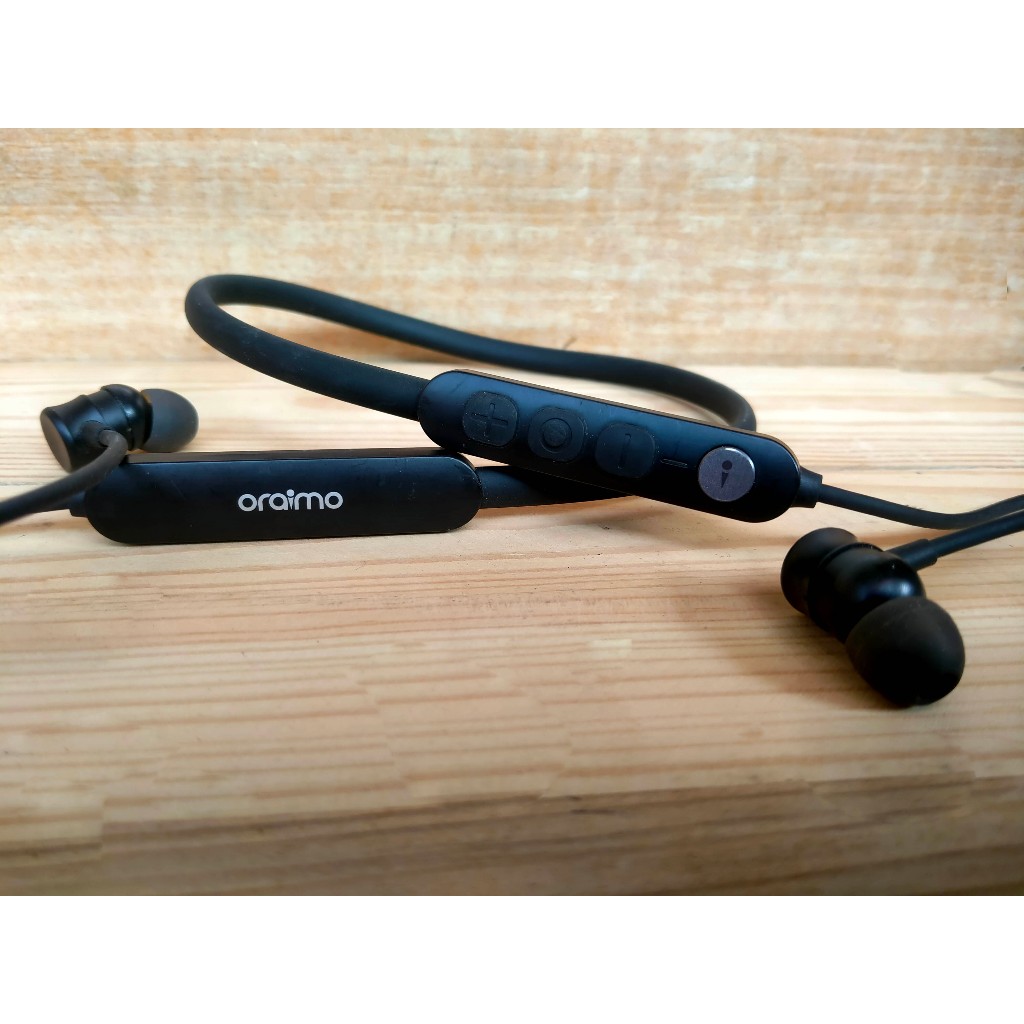 Earphone Bluetooth Neckband Oraimo – Wireless Headset Musik & Call
