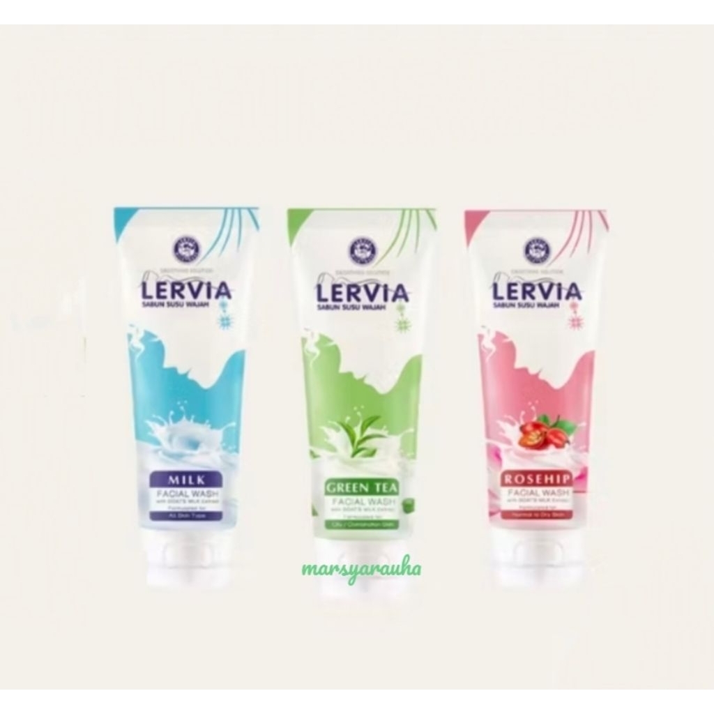 LERVIA Facial Wash Milk | Green Tea | Rosehip 100ml