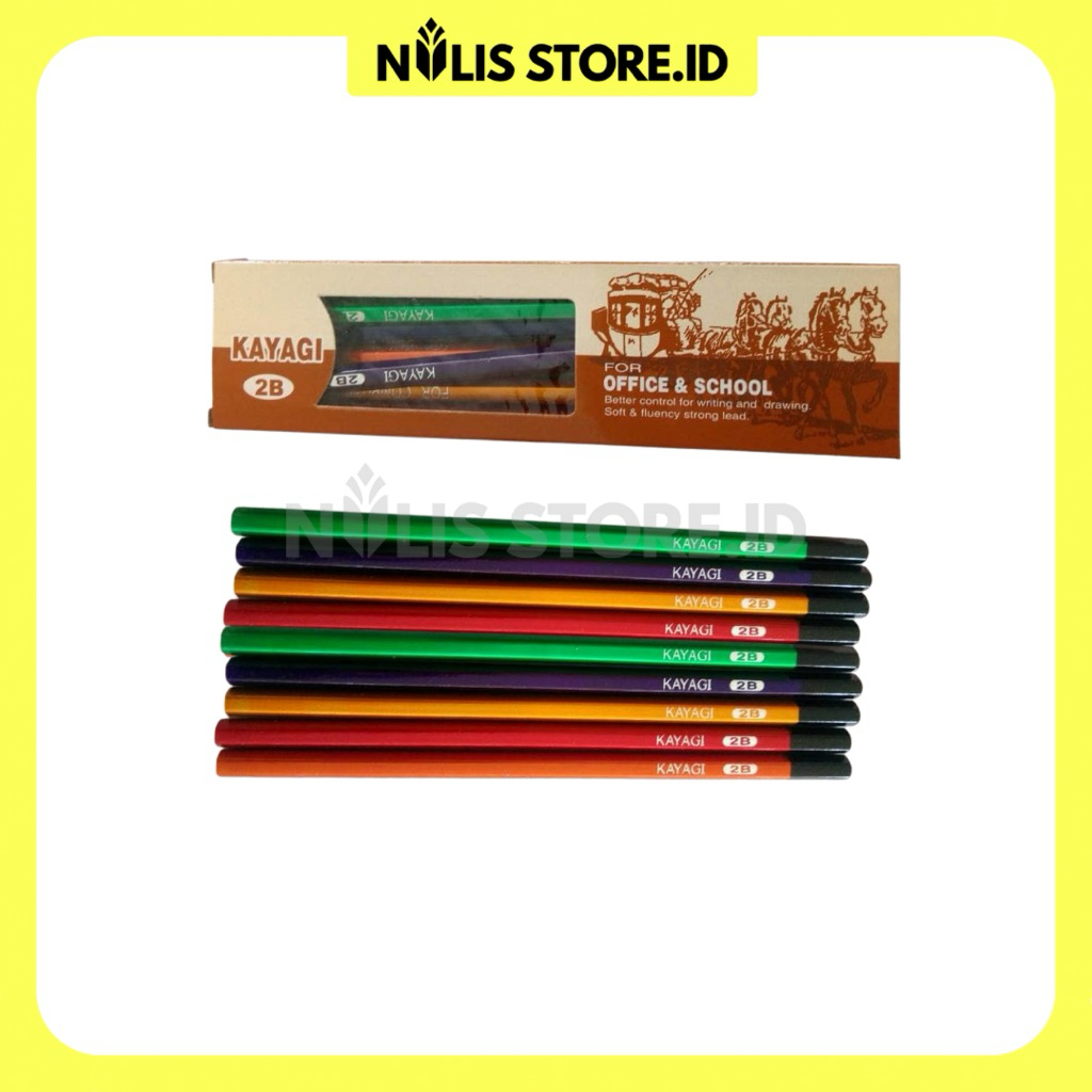 

NulisStore | Pensil Kayagi 2B Metalic (isi 12 pcs)