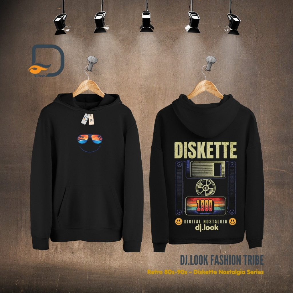 Hoodie Retro 80s-90s – Diskette Nostalgia Series