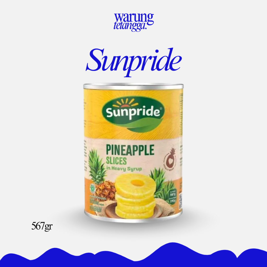 

Irisan Nanas Sunpride in Heavy Syrup (567 gr Can)