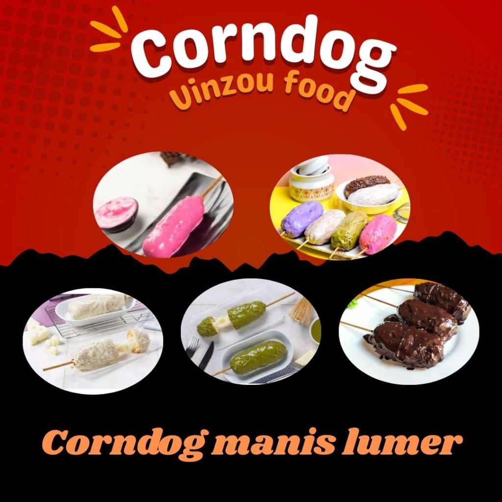 

Corndog Mini Frozen / Corndog Mini Manis Frozen / Corndog Mini Mozarella / Corndog Mini Coklat / Corndog Mini Manis Frozen isi 1 Pcs