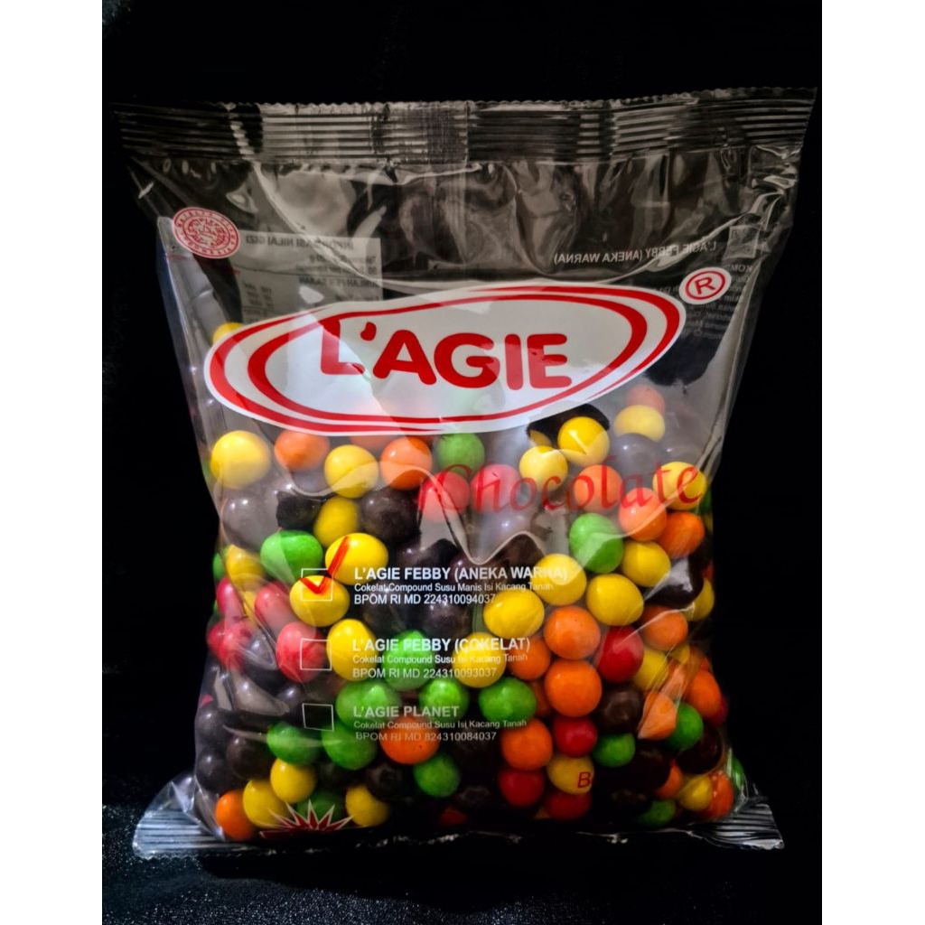 

Lagie fabby bola coklat warna warni 1kg
