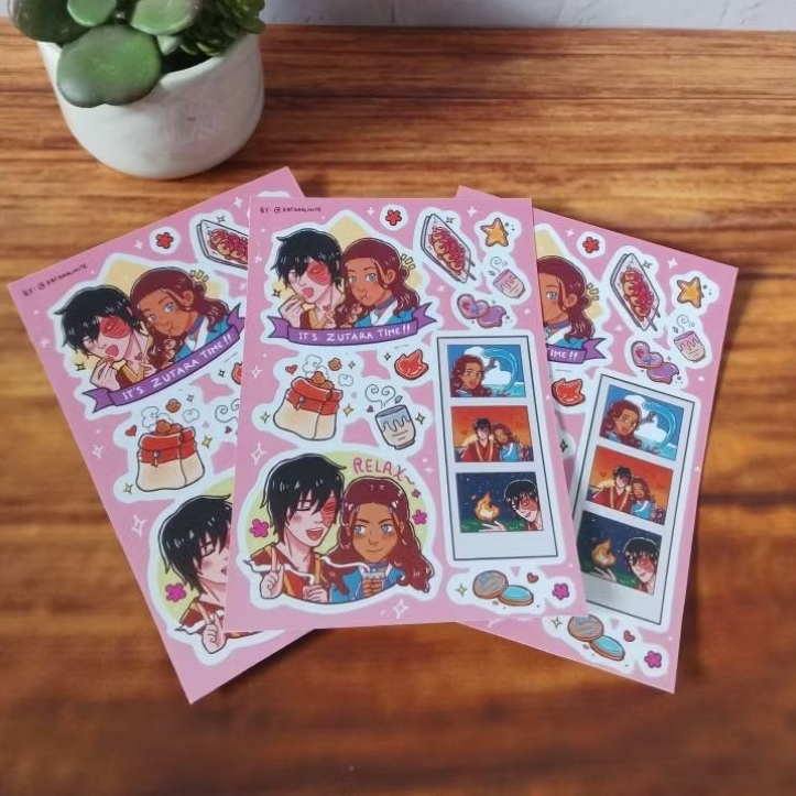 

Zutara Sticker Kiss cut A6