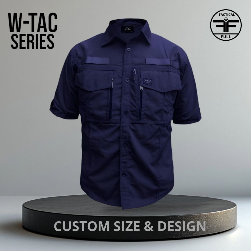 Kemeja Tactical Lengan Pendek W-TAC Baju kerja Outdor