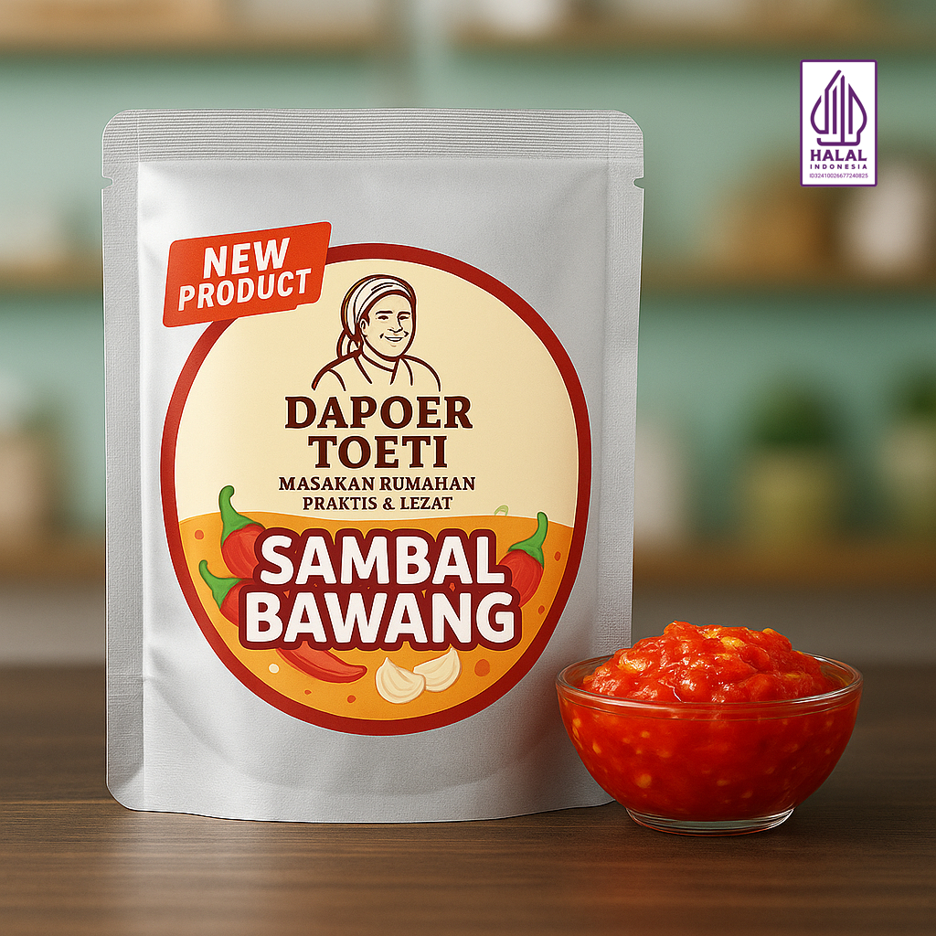 

Dapoer Toeti | Sambal Bawang | Sambal Sachet Praktis Pedas Gurih Original Asli Produk Homemade