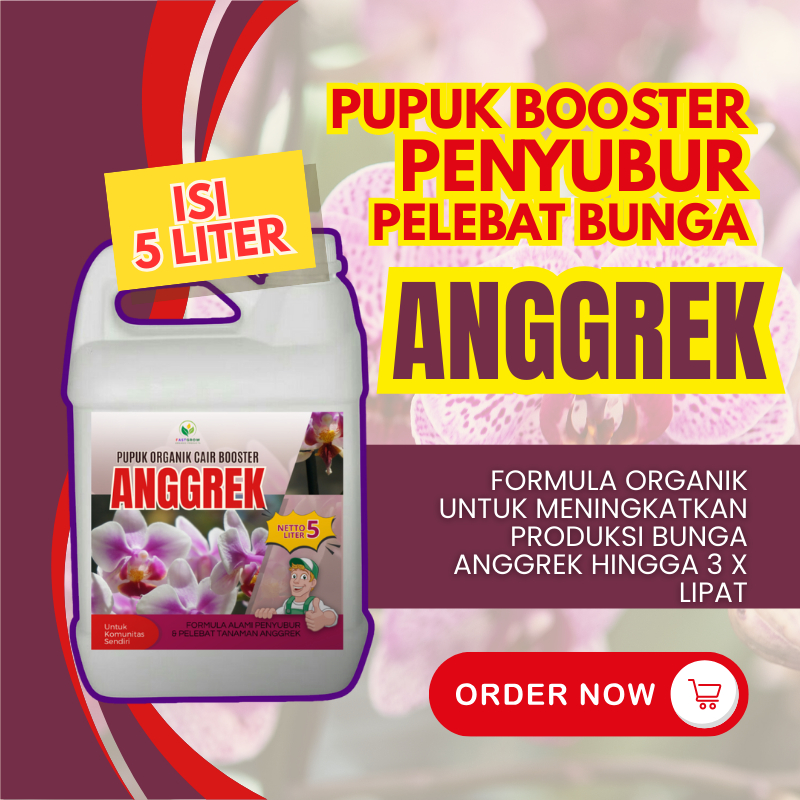 5 Liter Pupuk Anggrek Agar Cepat Berbunga Booster Organik Agar Subur Lengkap Bulan Hitam Hidup pot
