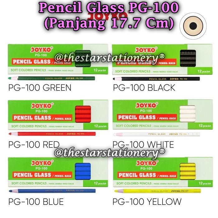 

(1 Biji) Pensil Kaca Joyko PG-100 / Dermatograph Joyko PG100 / Joyko PG 100 (1 Biji)