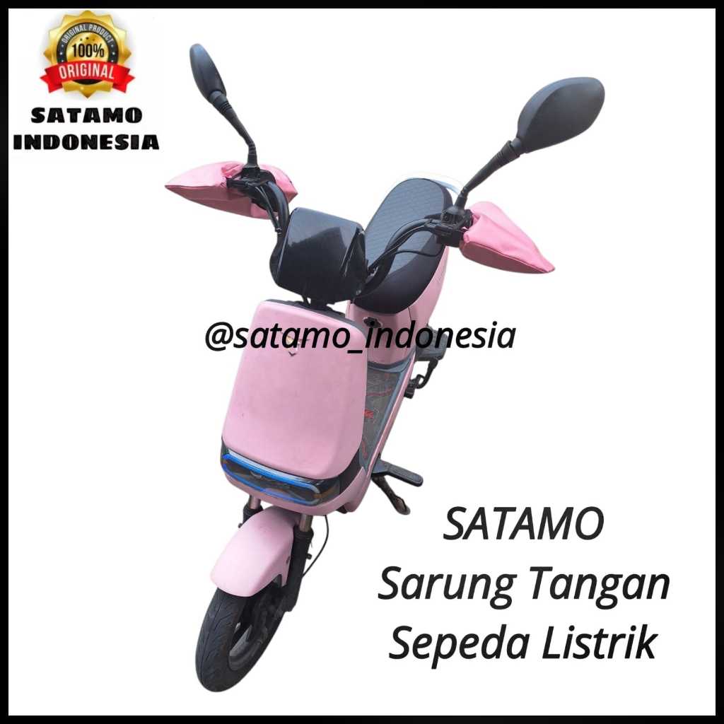 SATAMO Motor Sarung Tangan Stang Motor Wanita Pink