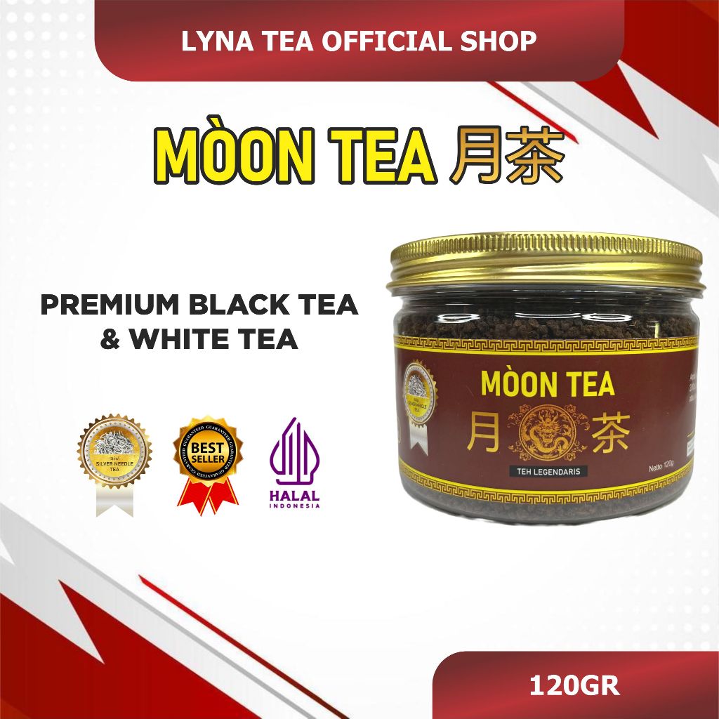 [FREE KAOS] TEH HITAM MOON TEA 120GR ORIGINAL | TEH HITAM MERAH | TEH PUTIH | LONG TEA | TEH SULTAN