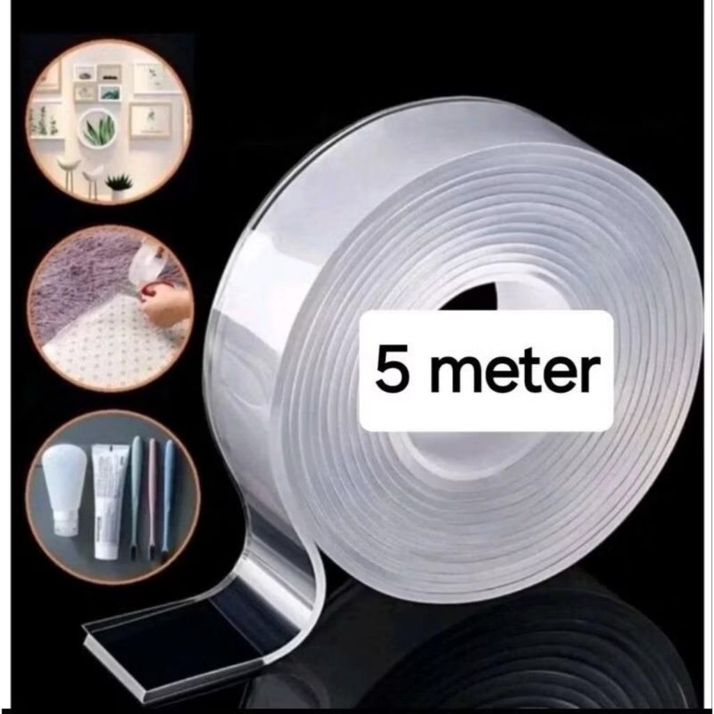 

Nano Tape Bening Ukuran 5meter dan 3 Meter Solatip Double Tape