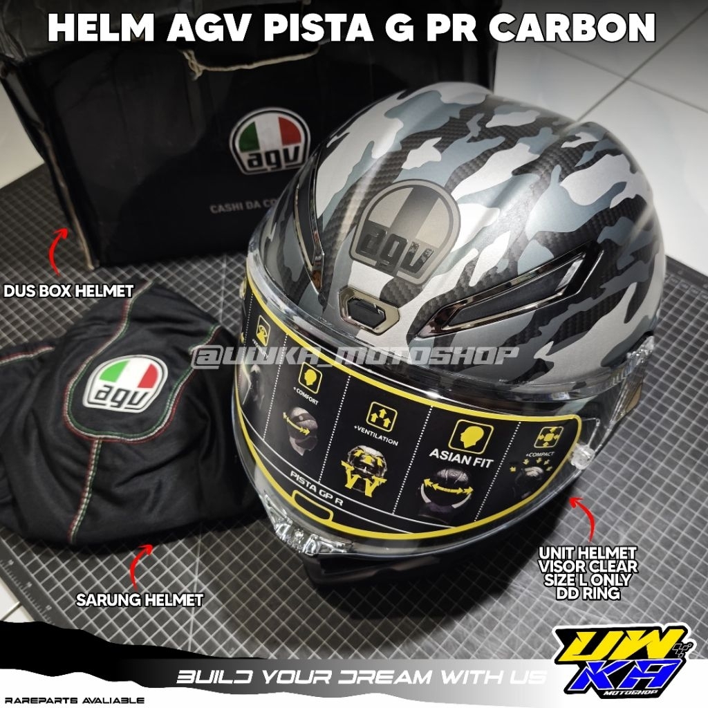 helm  agv pista g pr carbon size L