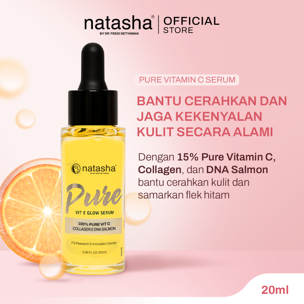 Natasha Pure Vitamin C /Glowing Serum/Serum Natasha/Serum Vit C Natasha/Skincare Natasha