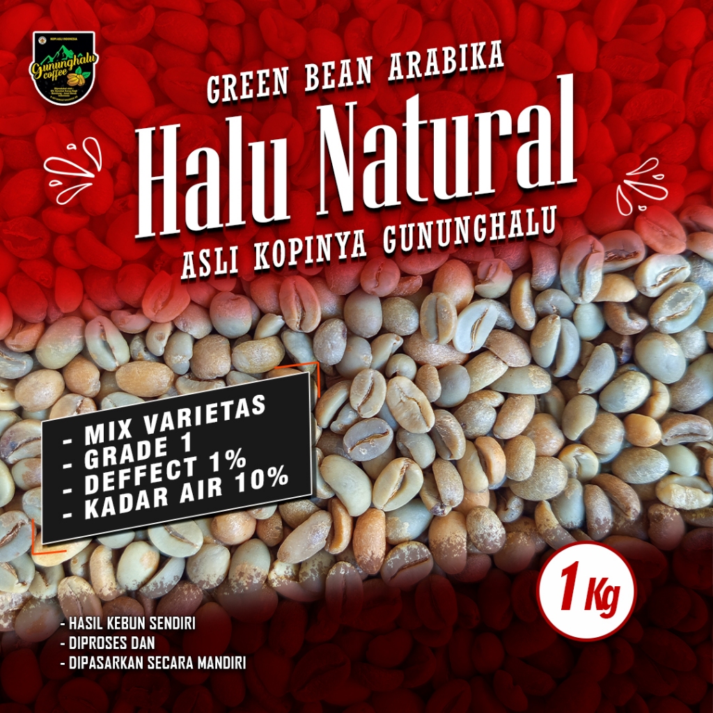 

Arabika - Green Bean - Gunung Halu - Natural Process (crop 2025)