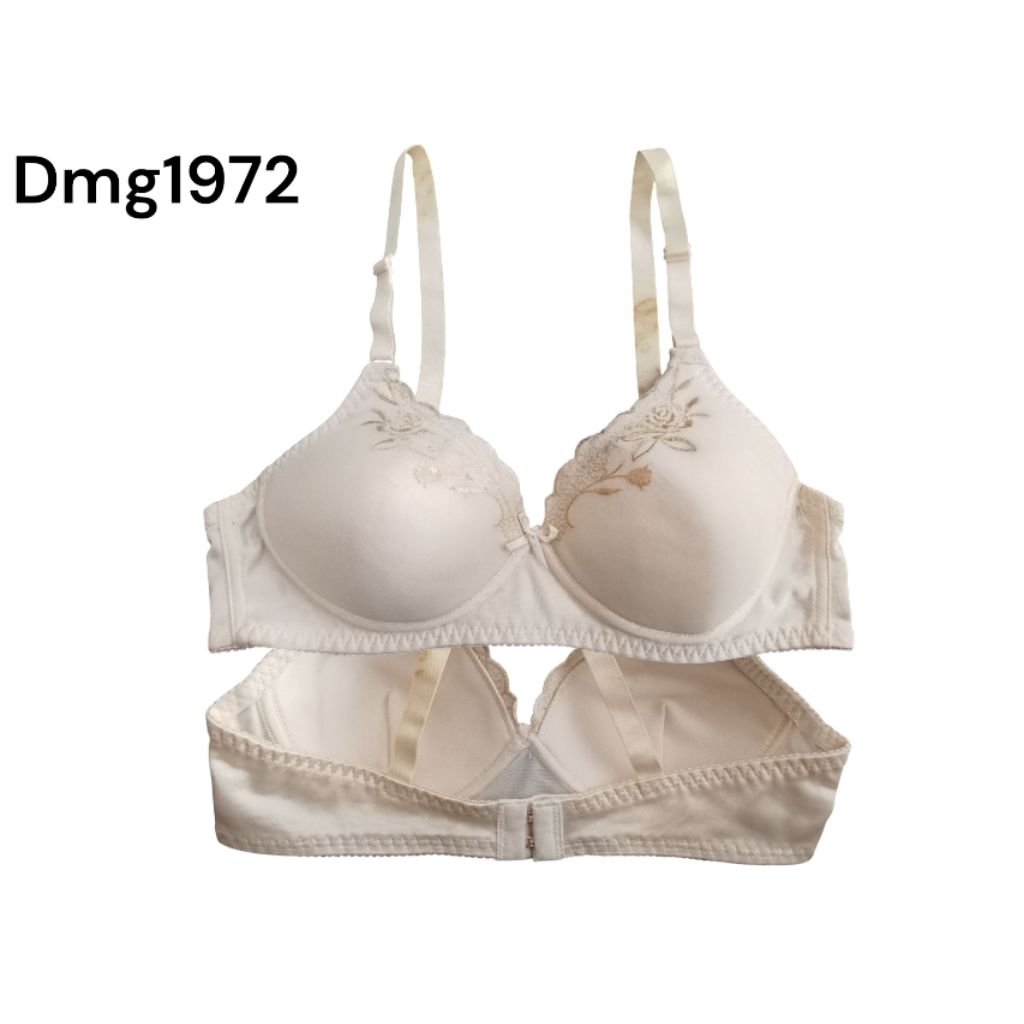 #H Dmg1972 bra branded bra berbusa tanpa kawat bra Rijeck noda size 32
