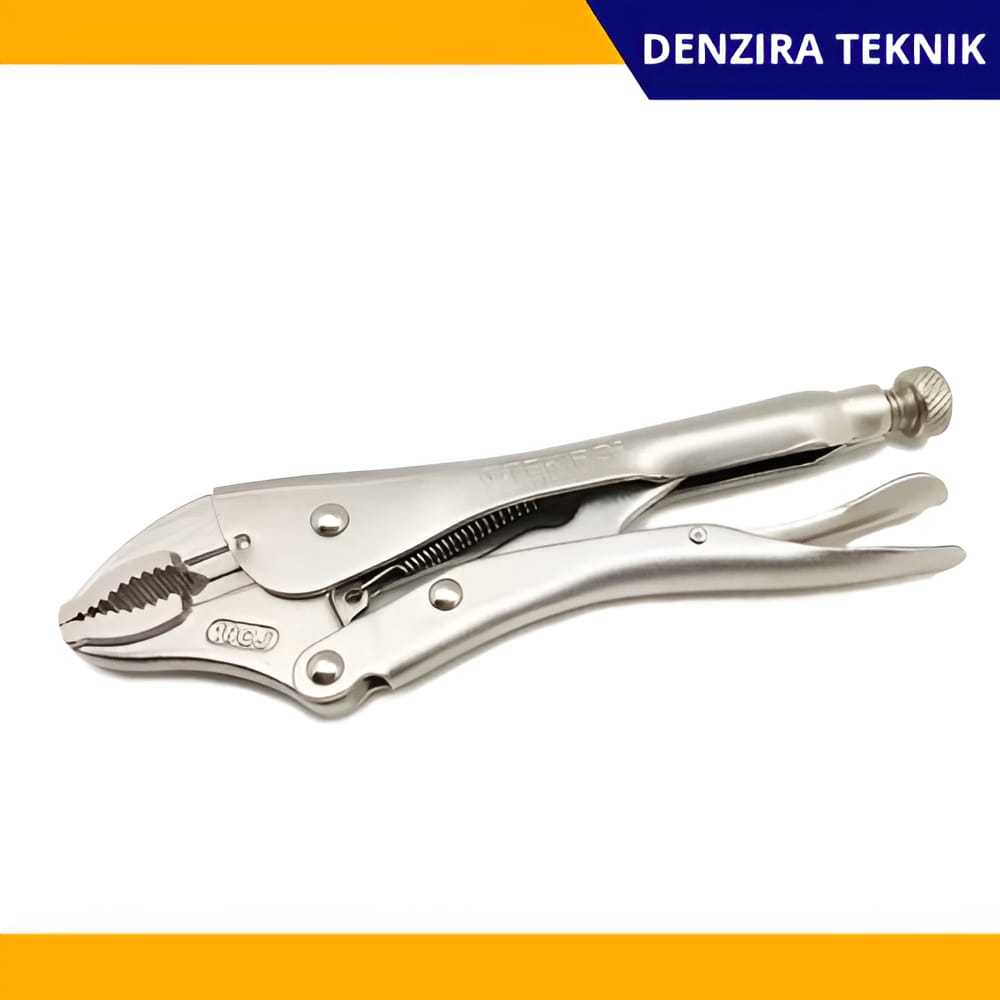 Tang Buaya Bengkok 10" TEKIRO/Locking Grip Straight TEKIRO
