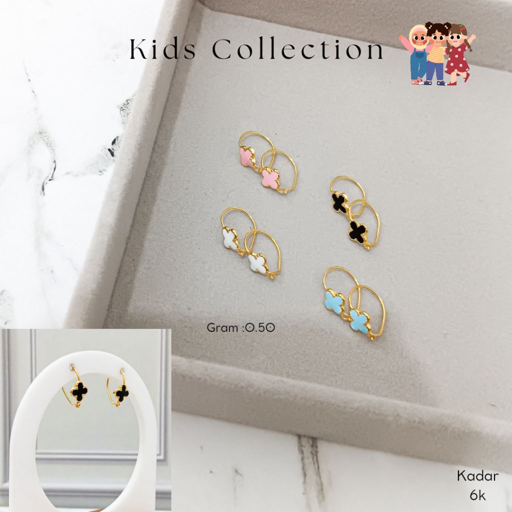 Anting Knip Van Cleef | Kadar 6k