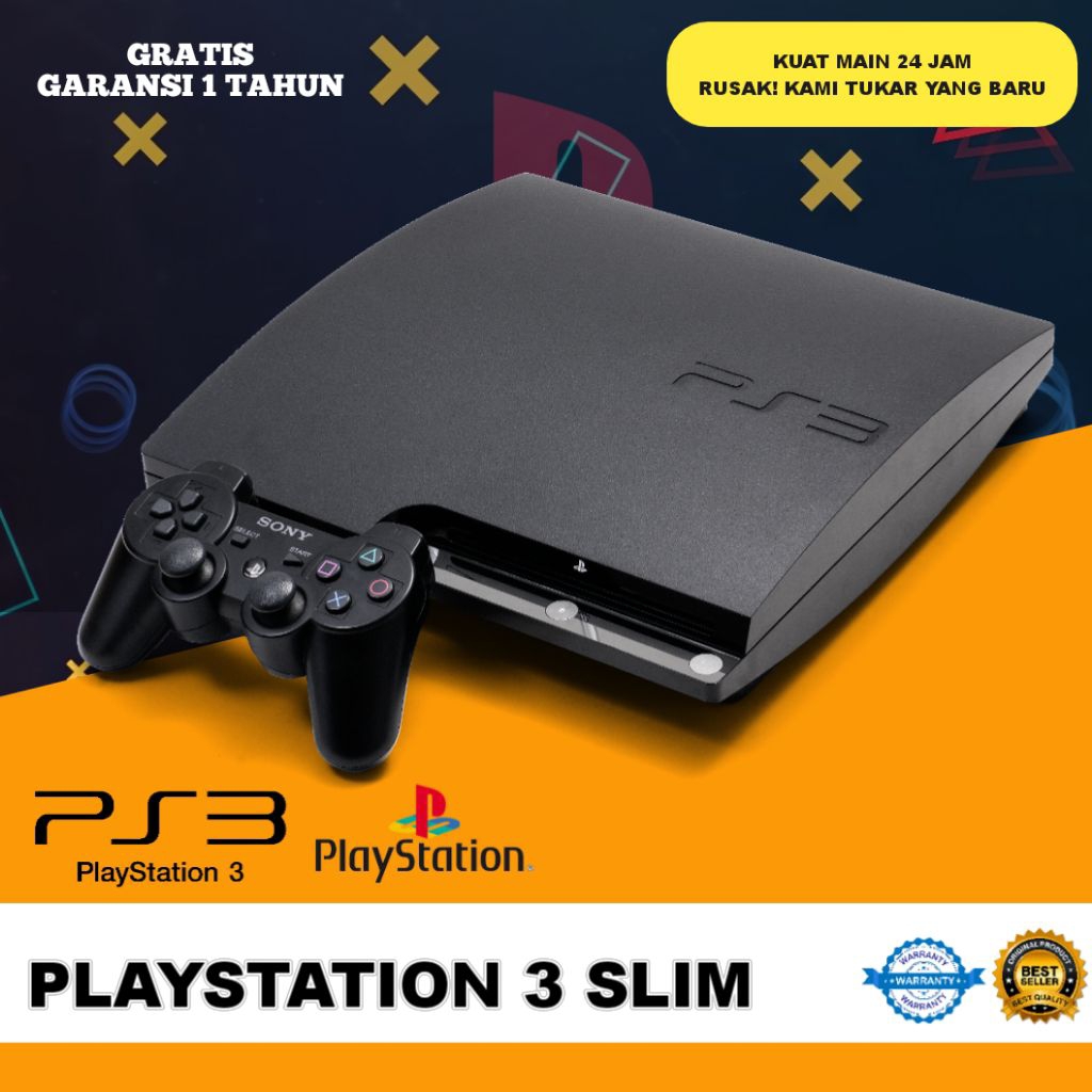 Playstation 3 Slim | Playstation 3 Slim Garansi | 250GB | 320GB | 500GB | 1TB |PS 3 Slim Hardisk | p