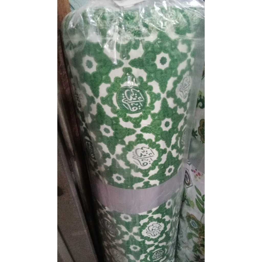 [PAKET] Kain Batik Seragam Sekolah BSY Qiroati Hijau 1 roll isi 65 yard