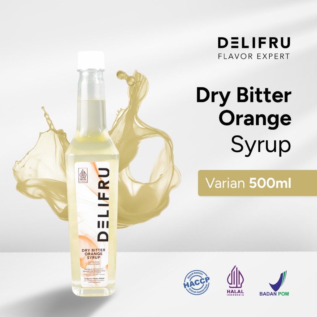 

Delifru Dry Bitter Orange Syrup 500 ml - Sirup Jeruk Kering Pahit