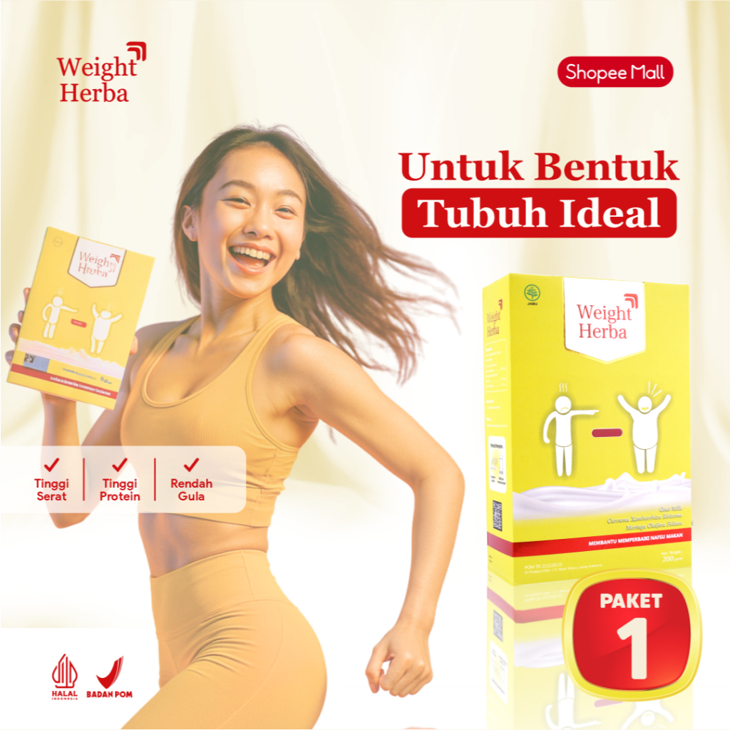 

Suplemen Herbal Weight Herba | Tambah Berat Badan & Bentuk Tubuh Ideal Promo