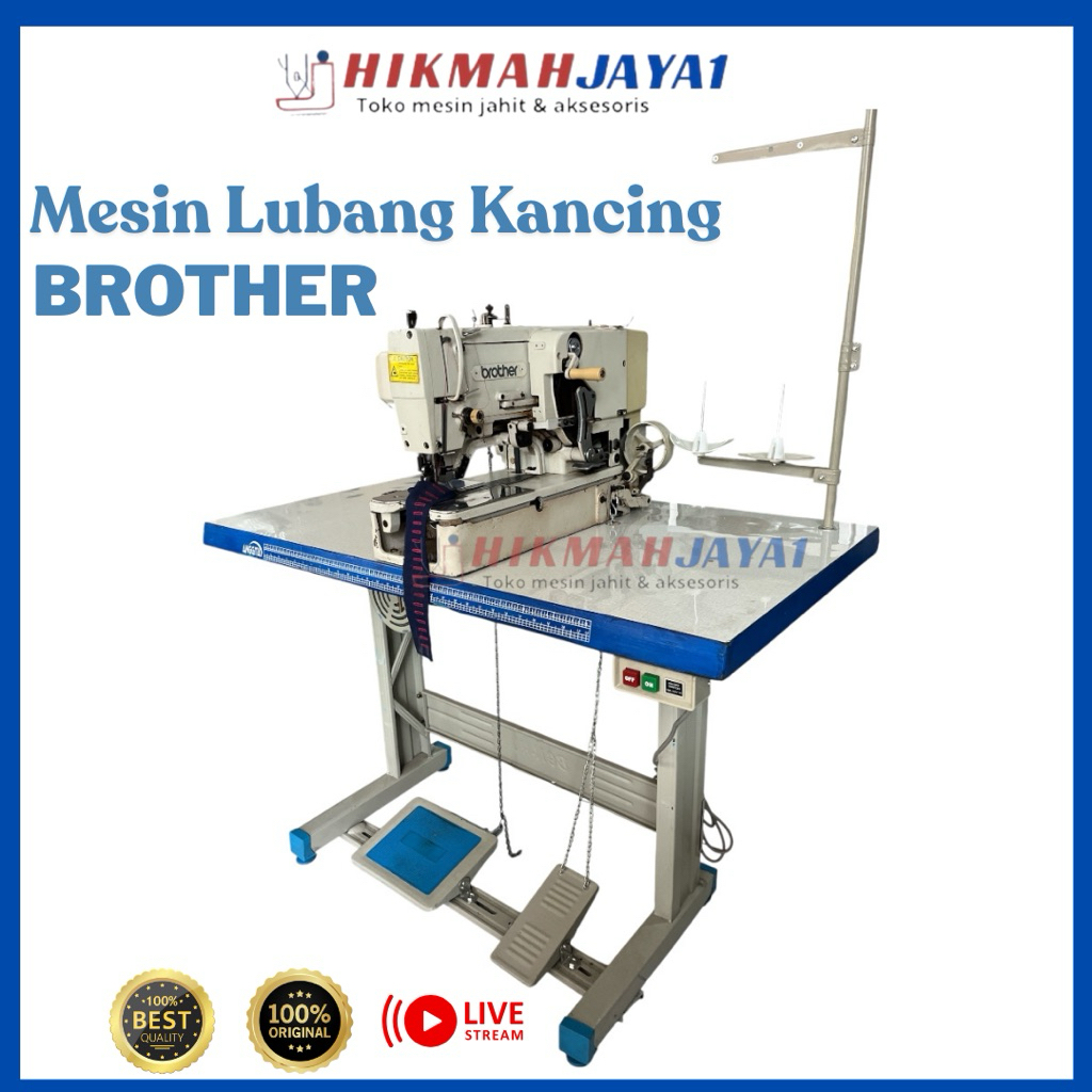 Mesin Lubang Kancing Brother