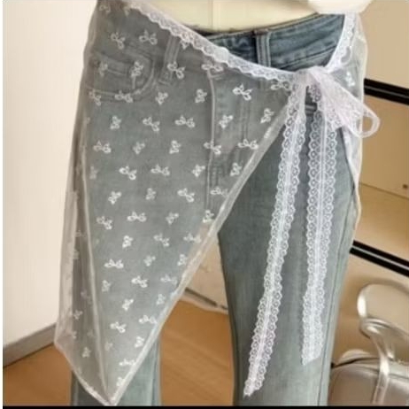 Rok lace/rok tule luaran/rok tule stylist korea kekinian