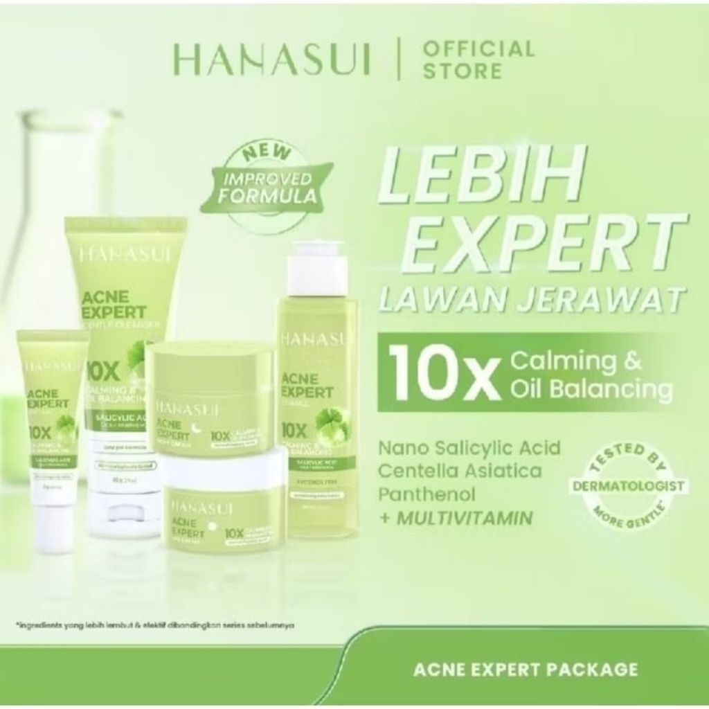 Hanasui acne expert series paket lengkap