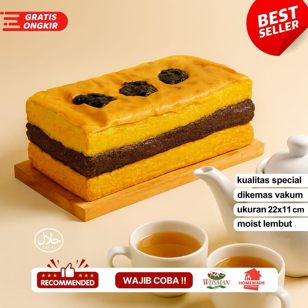 

LAPIS SURABAYA SPECIAL WIJSMAN 22x11 cm kue food cemilan enak