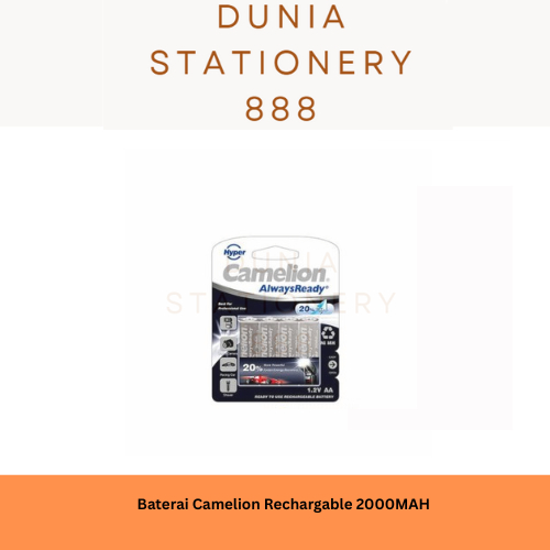 Baterai Cas Camelion Always Ready AA 2000mAh Rechargeable Battery