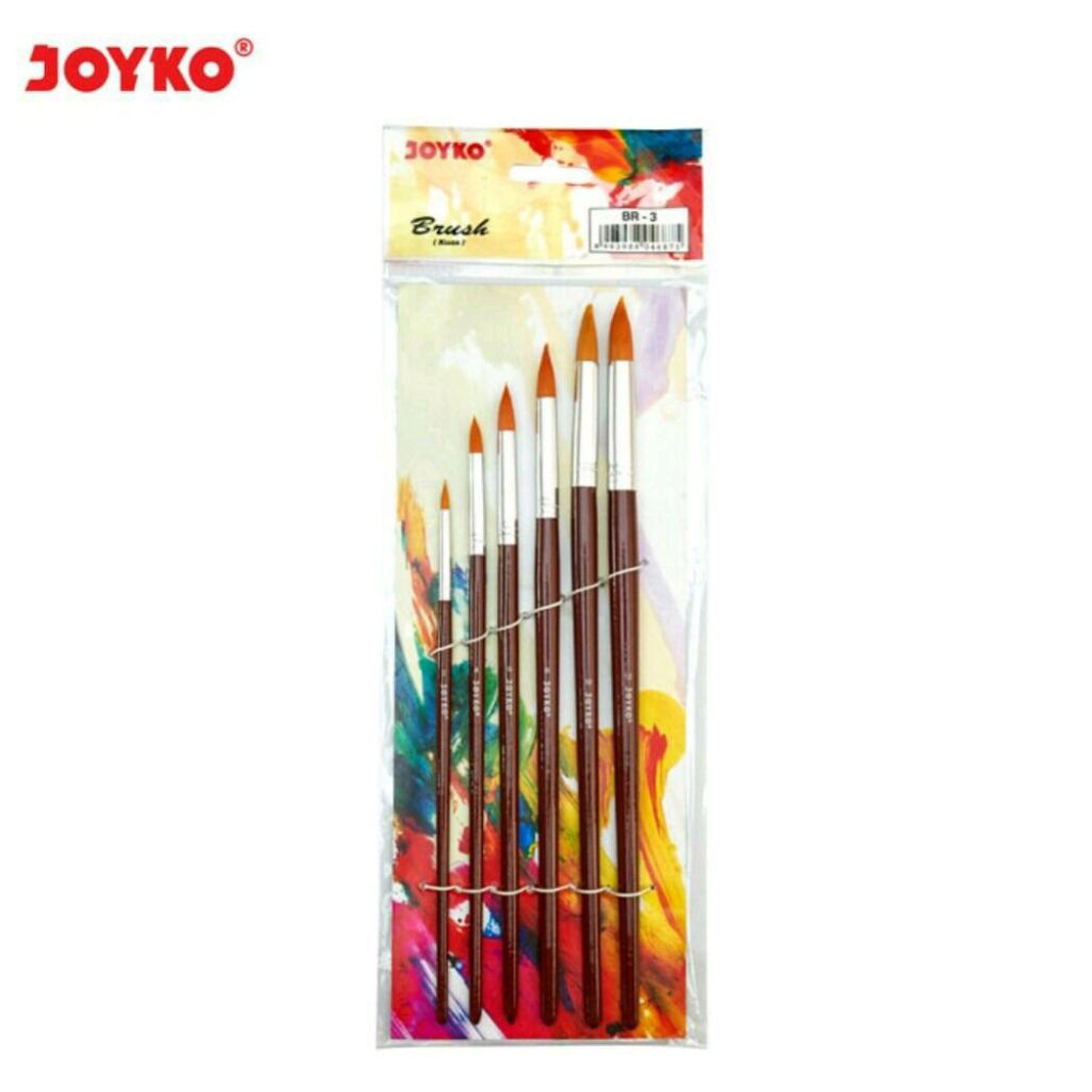 

Joyko BR-3 | Brush Water Color | Kuas Cat Air | Brush Lukis Acrylic | Brush Poster | Brush Cat Minyak