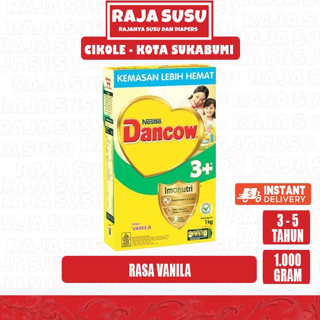 DANCOW 3+ VANILA 1 KG - RAJA SUSU