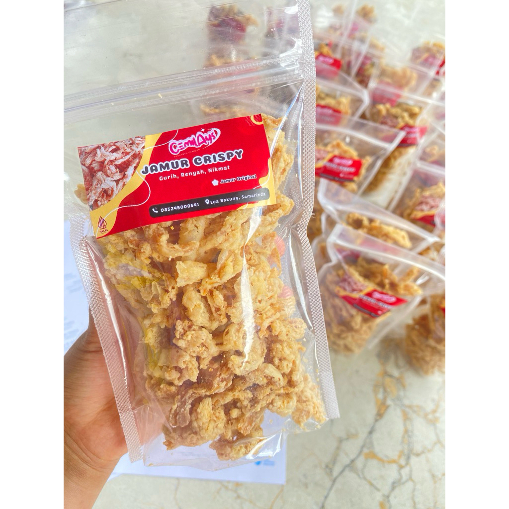 

Cemilan sehat Jamur Crispy 100%halal