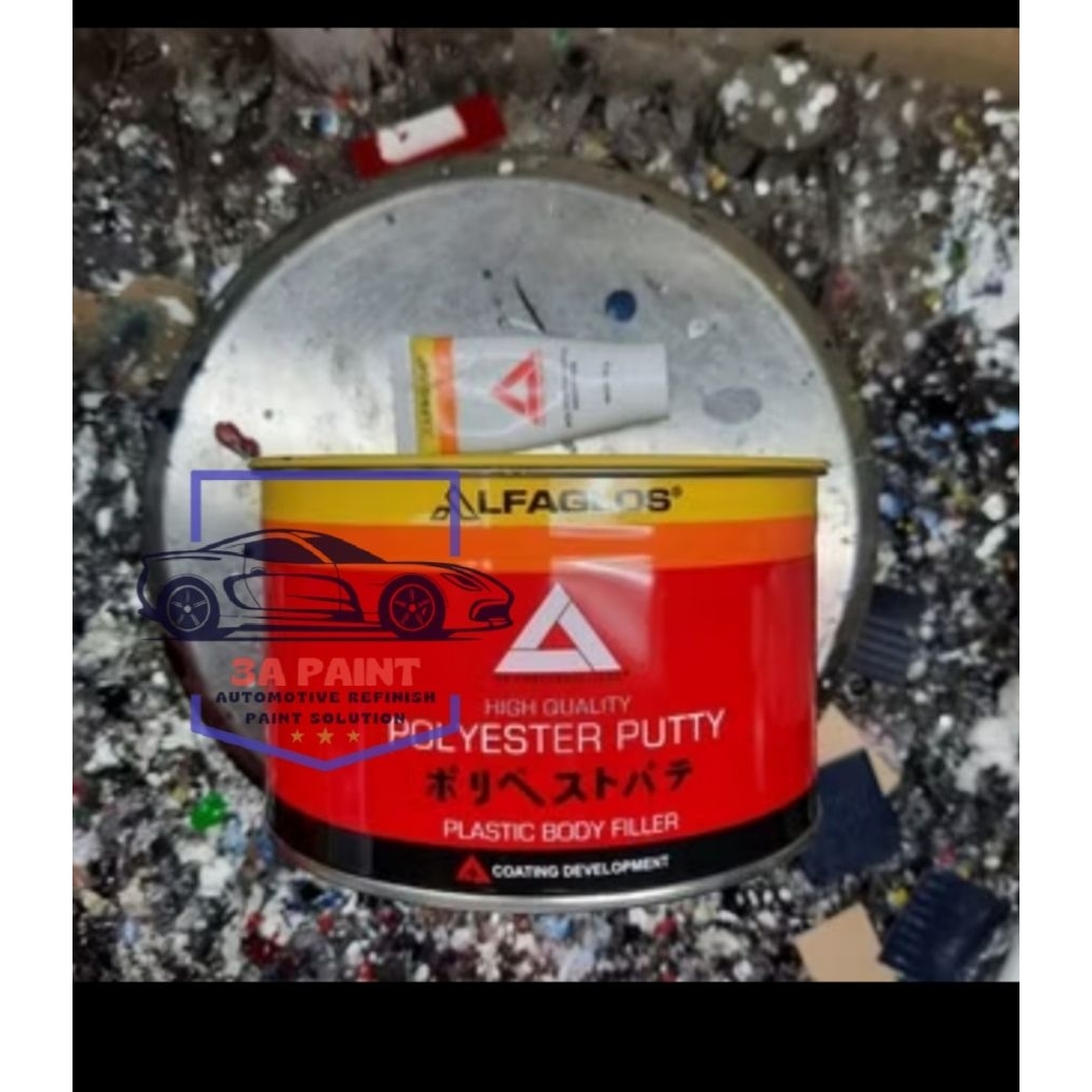 DEMPUL ALFA - ALFAGLOSS 1KG PLUS HDR - WARNA HIJAU - DEMPUL BESI KAYU PLASTIK