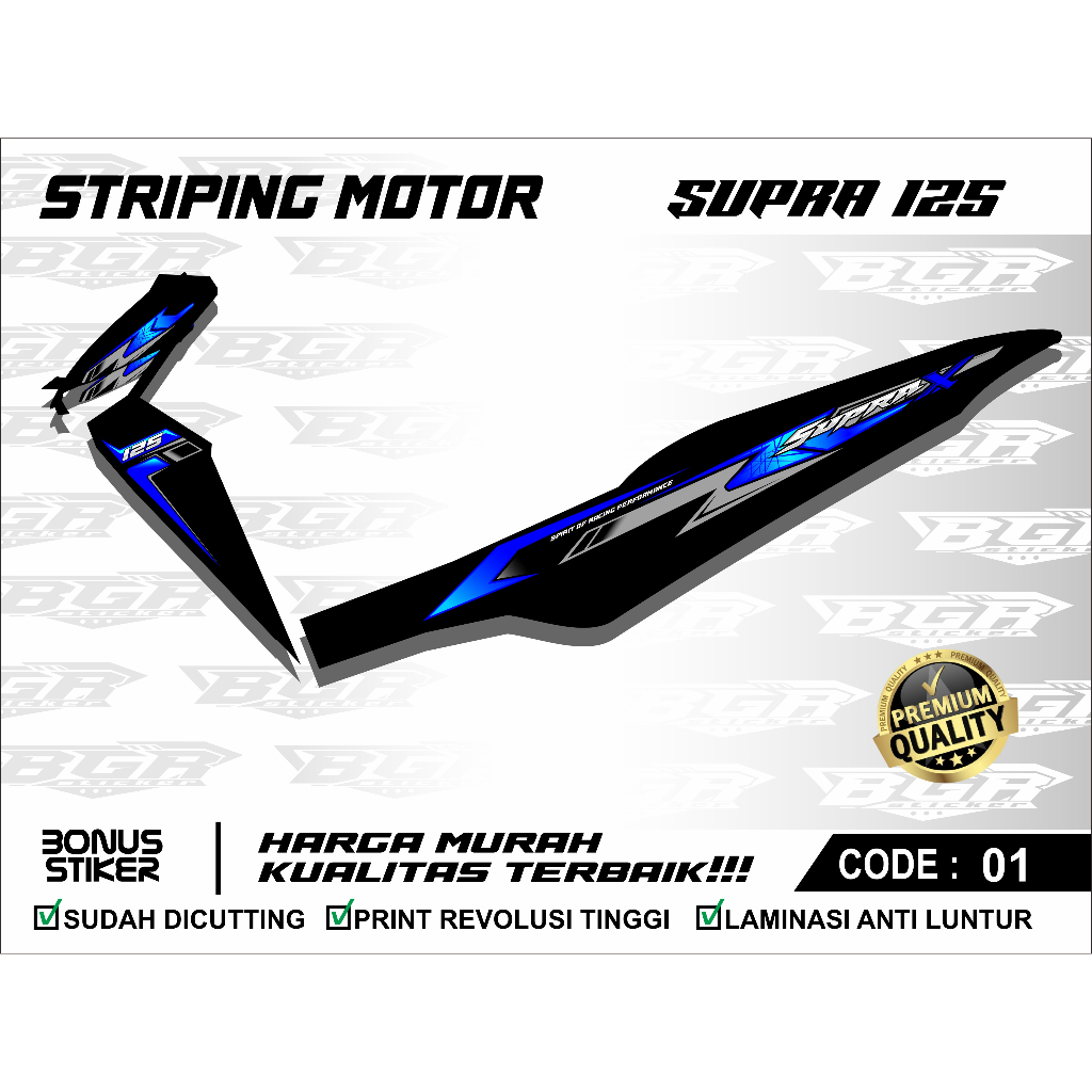 STRIPING VARIASI SUPRA 125