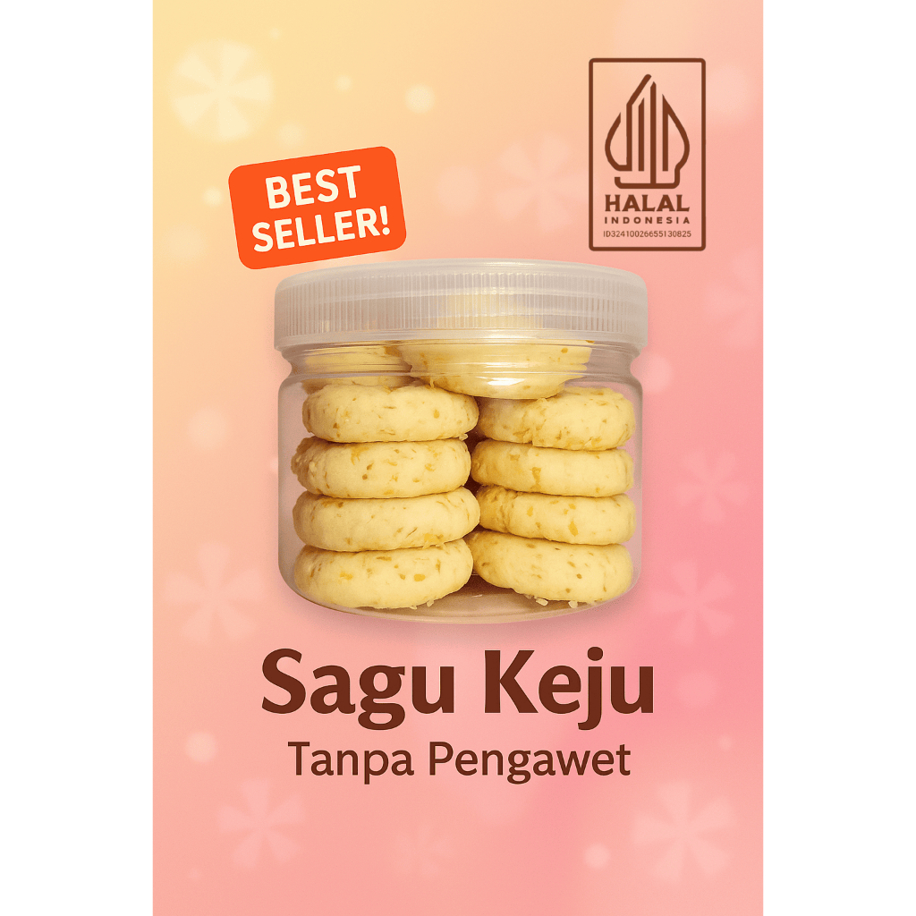 

【COD】SAGU KEJU Lembut SEMPRIT PREMIUM | Kue Kering Gurih Keju Asli, Renyah & Homemade Kekinian