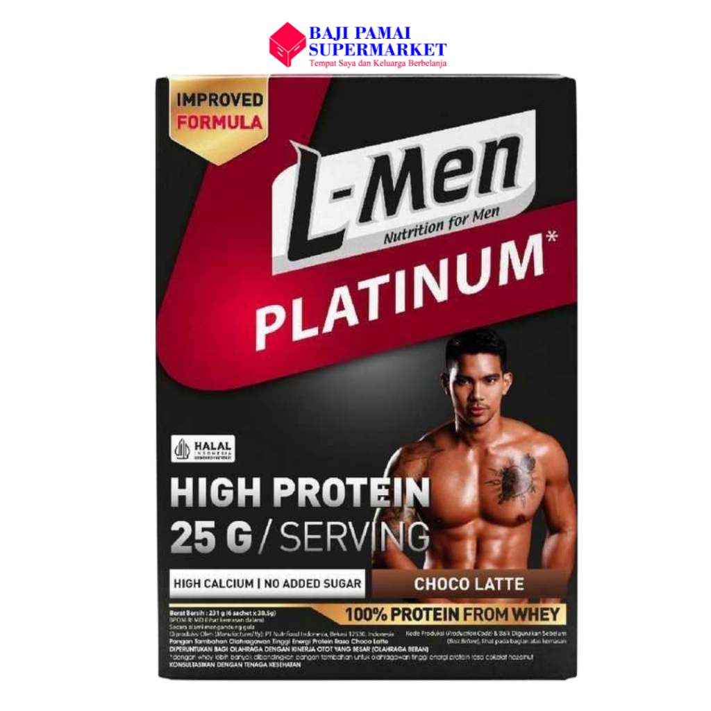 

L-MEN PLATINUM HIGH PROTEIN CHOCO LATTE 231gr