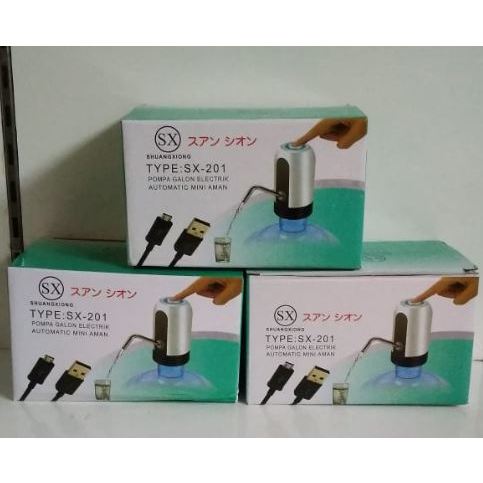 Pompa galon elektrik mini SX 201 / dispenser pompa galon elektrik