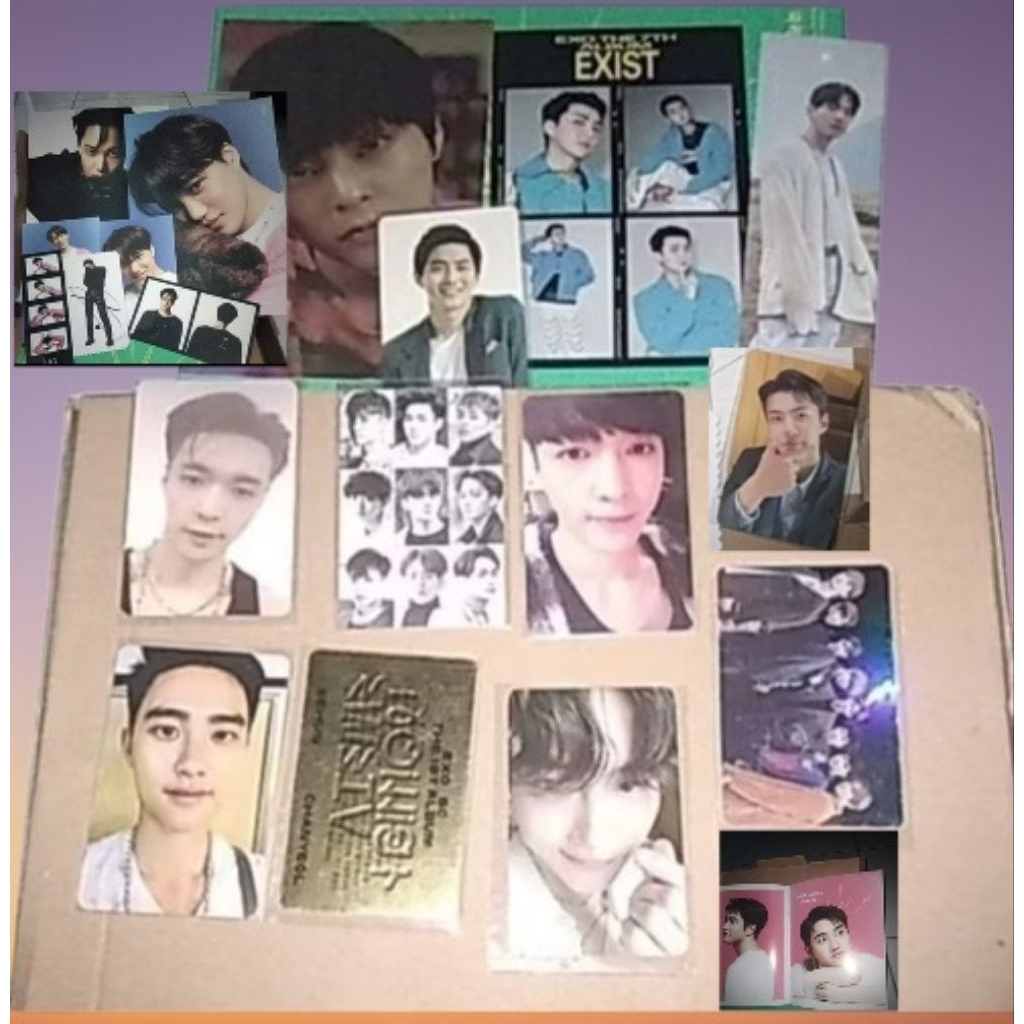 pc album official exo / good condi / Potocard chen do lay sehun xiumin dll