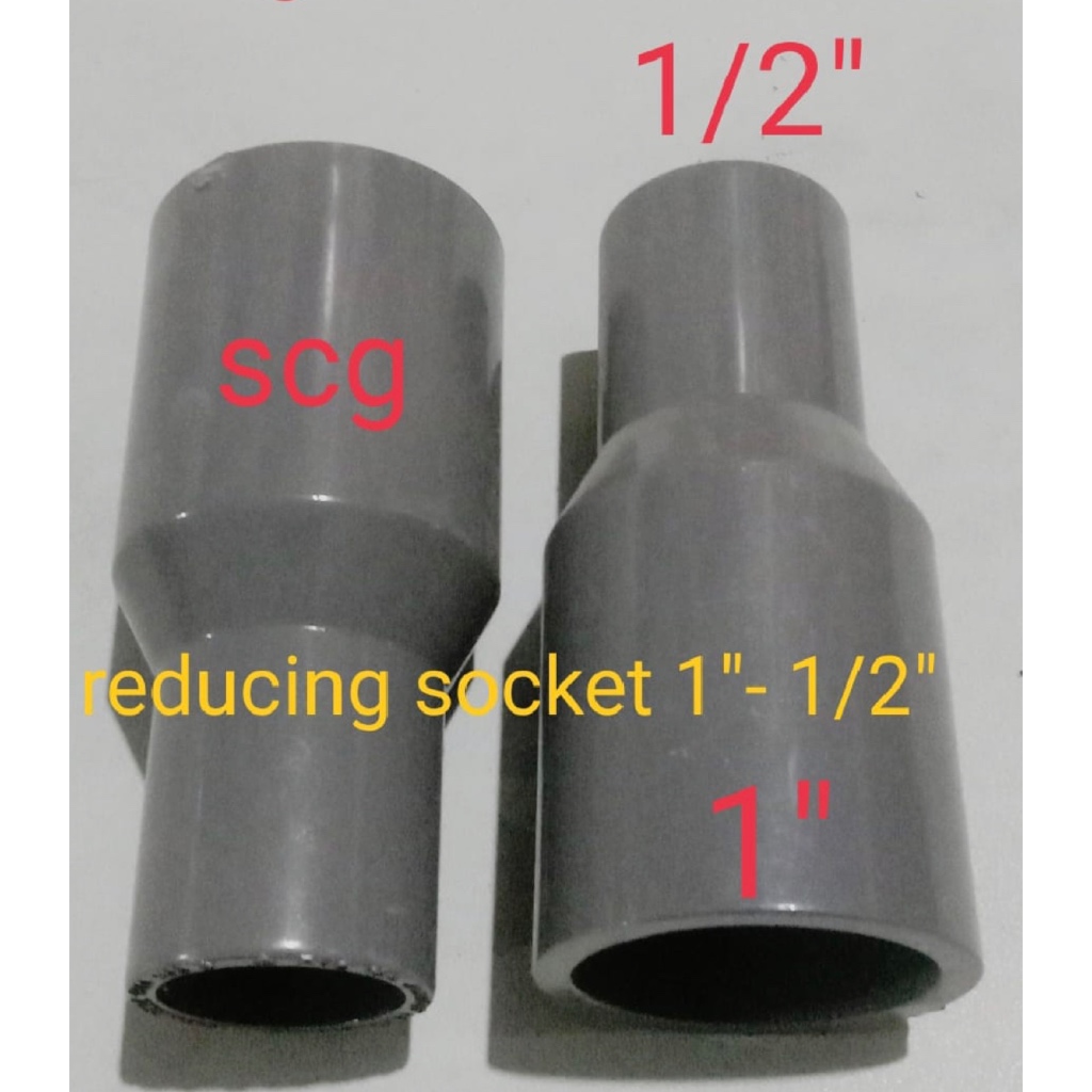 SAMBUNGAN PIPA REDUCING SOCKET 1 INCH KE 1/2 INCH SCG