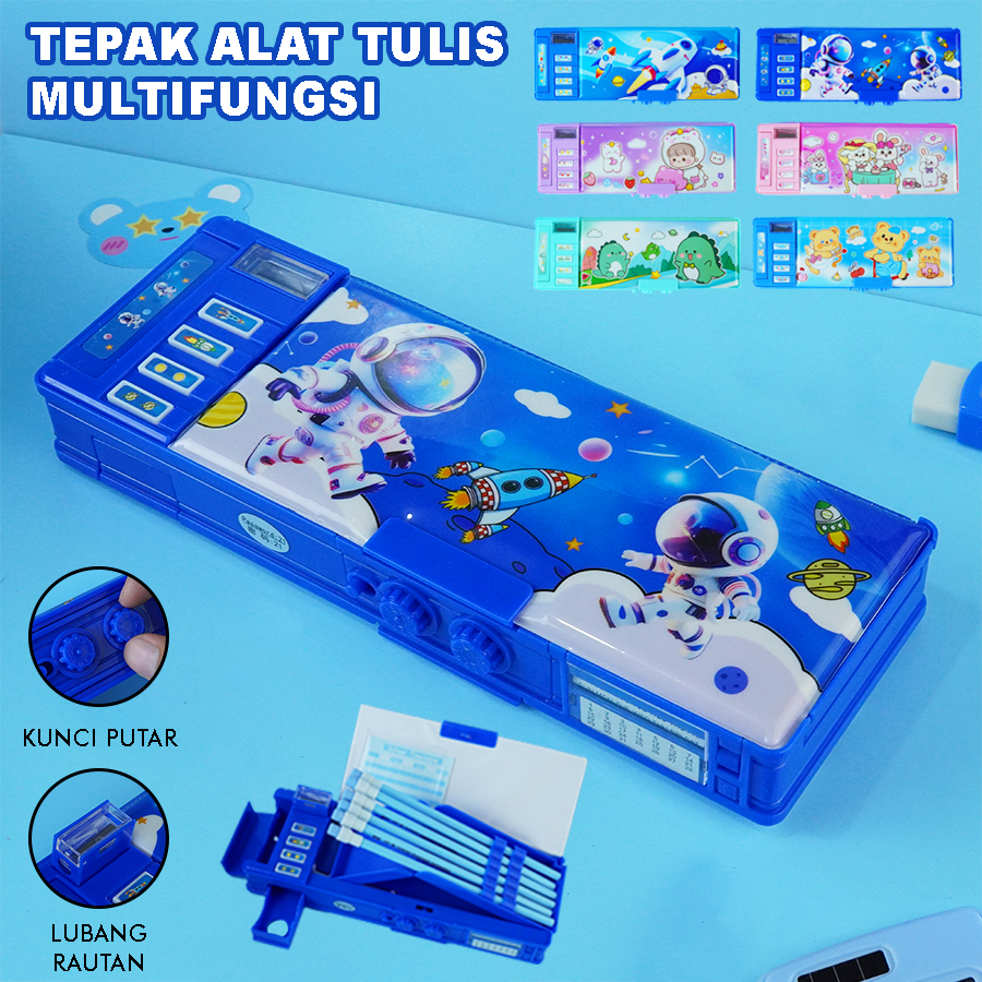 

Tempat pensil Karakter Lucu Kotak Pensil Multifungsi Password Perlengkapan Sekolah BA-2101