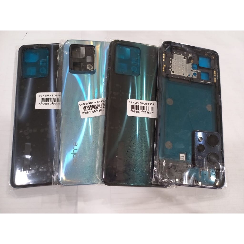 REALME 9 PRO+ BACKDOOR + RING KAMERA + BAZEL TUTUP TULANG MESIN KESING HOUSING BACKCOVER FULLSET REA